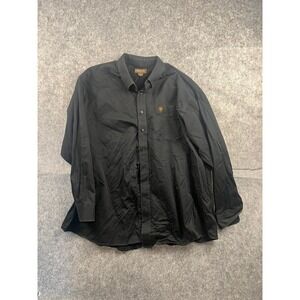 Ariat Men's 3XL Black Button Down Long Sleeve Western Shirt
